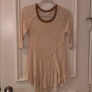 Tan Boho Top